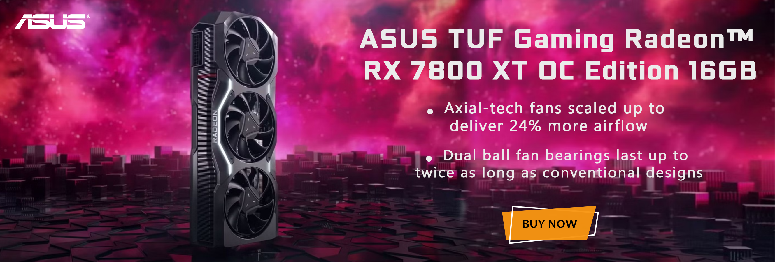 Asus TUF Gaming Radeon RX 7800 XT OC Edition 16GB GDDR6